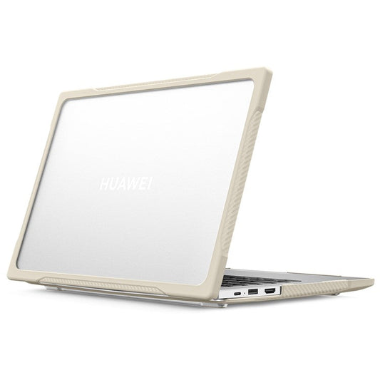 Sailor Series for Huawei MateBook D14 (2023) Laptop Case Dual Layer PC+TPU Protective Cover - Khaki