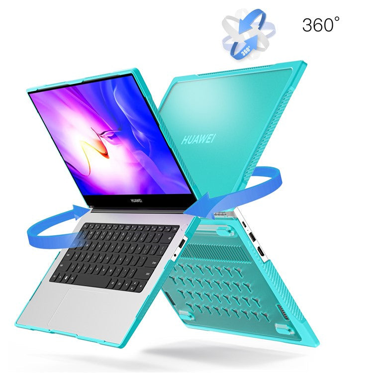Sailor Series for Huawei MateBook D14 (2023) Laptop Case Dual Layer PC+TPU Protective Cover - Baby Blue
