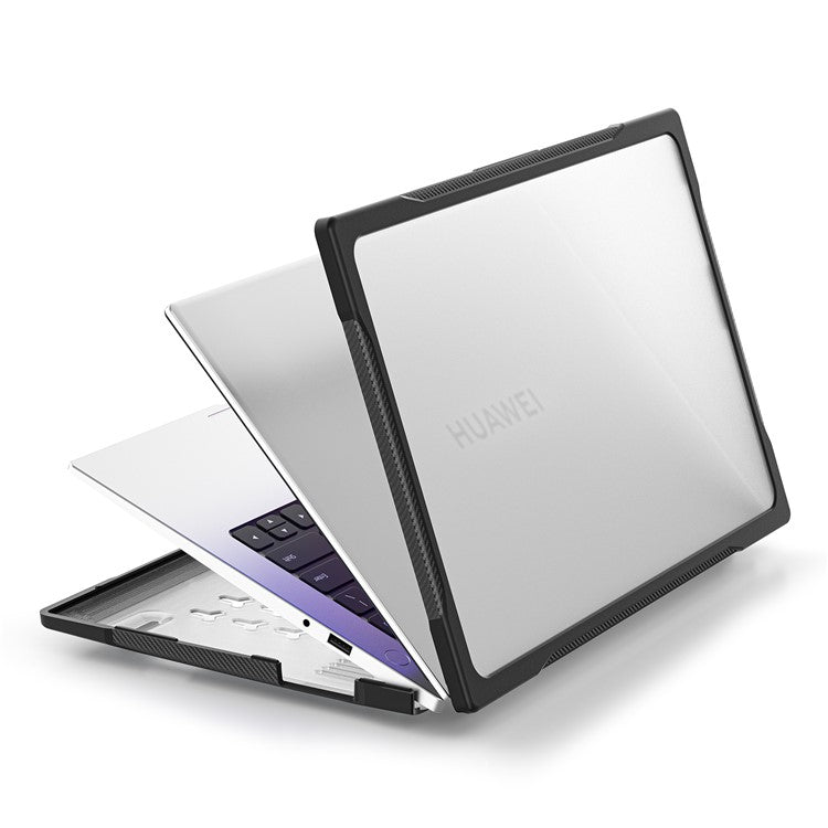 Sailor Series for Huawei MateBook D14 (2023) Laptop Case Dual Layer PC+TPU Protective Cover - Transparent