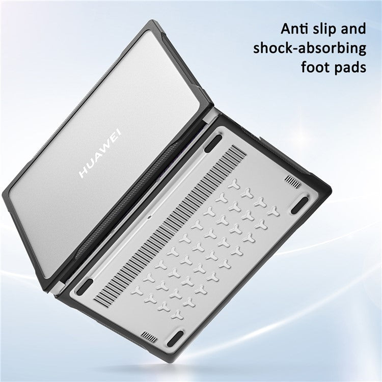 Sailor Series for Huawei MateBook D14 (2023) Laptop Case Dual Layer PC+TPU Protective Cover - Transparent