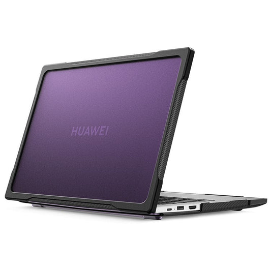 Sailor Series for Huawei MateBook D14 (2023) Laptop Case Dual Layer PC+TPU Protective Cover - Transparent Purple