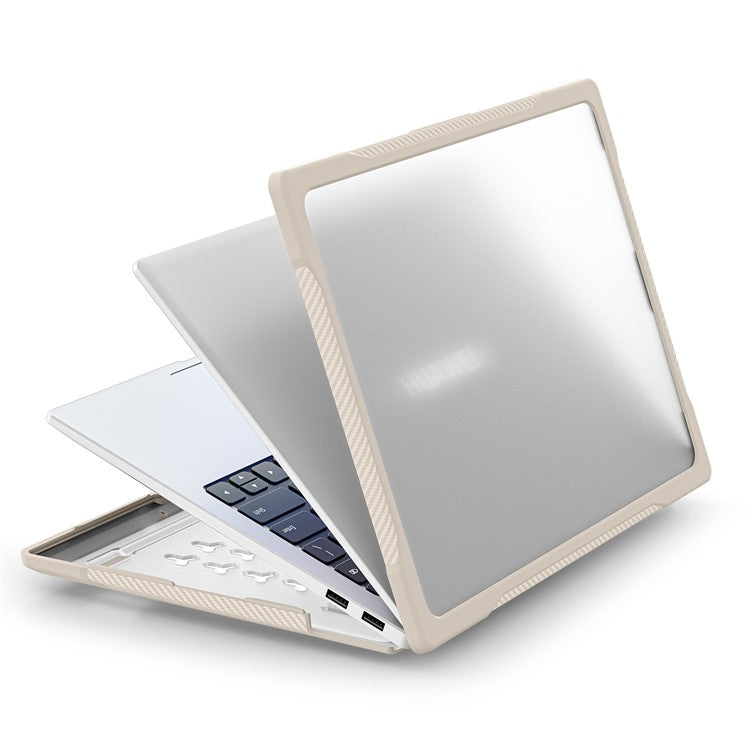Sailor Series for Huawei MateBook 14 (2021) / (2022) / (2023) Laptop Case PC+TPU Notebook Cover - Khaki