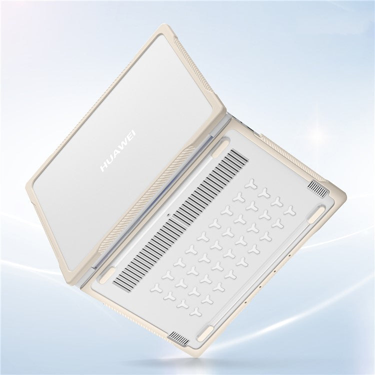Sailor Series for Huawei MateBook 14 (2021) / (2022) / (2023) Laptop Case PC+TPU Notebook Cover - Khaki