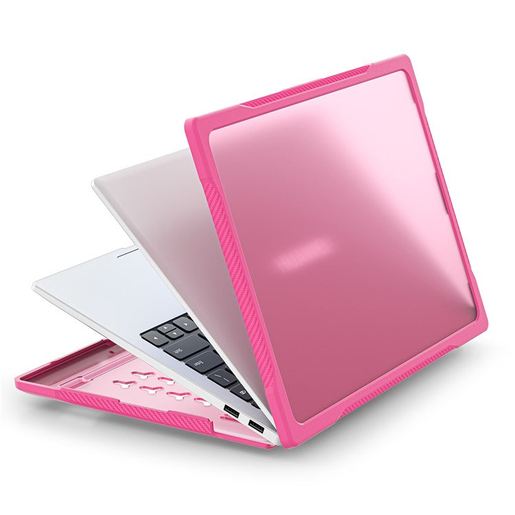 Sailor Series for Huawei MateBook 14 (2021) / (2022) / (2023) Laptop Case PC+TPU Notebook Cover - Rose