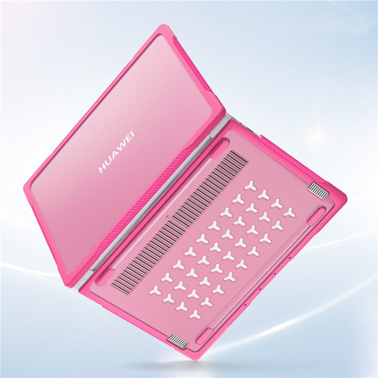 Sailor Series for Huawei MateBook 14 (2021) / (2022) / (2023) Laptop Case PC+TPU Notebook Cover - Rose