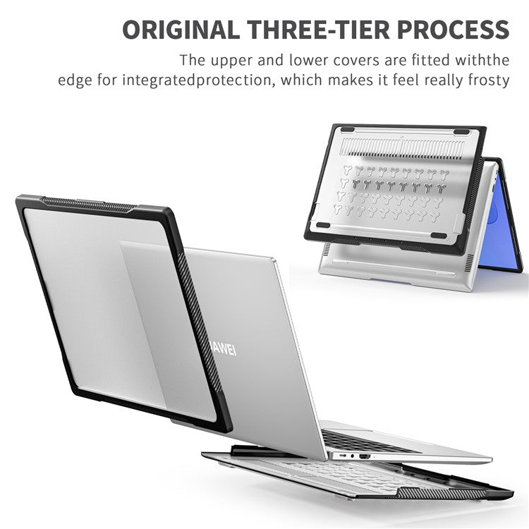 Sailor Series for Huawei MateBook 14 (2021) / (2022) / (2023) Laptop Case PC+TPU Notebook Cover - Transparent
