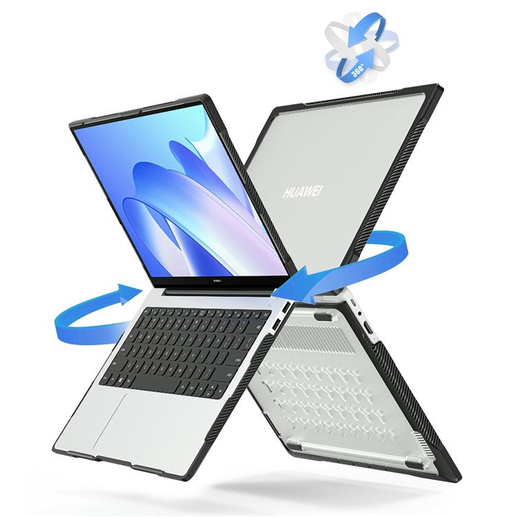 Sailor Series for Huawei MateBook 14 (2021) / (2022) / (2023) Laptop Case PC+TPU Notebook Cover - Transparent