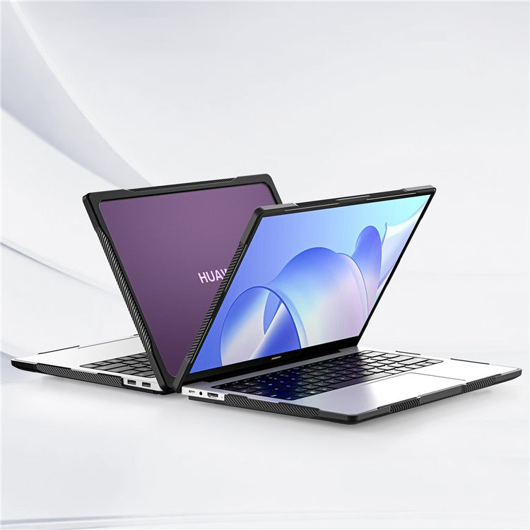 Sailor Series for Huawei MateBook 14 (2021) / (2022) / (2023) Laptop Case PC+TPU Notebook Cover - Transparent Purple
