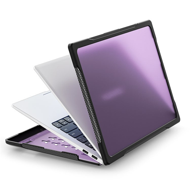 Sailor Series for Huawei MateBook 14 (2021) / (2022) / (2023) Laptop Case PC+TPU Notebook Cover - Transparent Purple