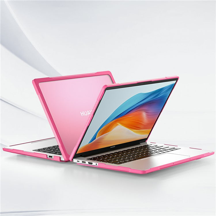 Sailor Series for Huawei MateBook D14 (2023) Case PC+TPU Anti-Cracking Protective Cover - Rose