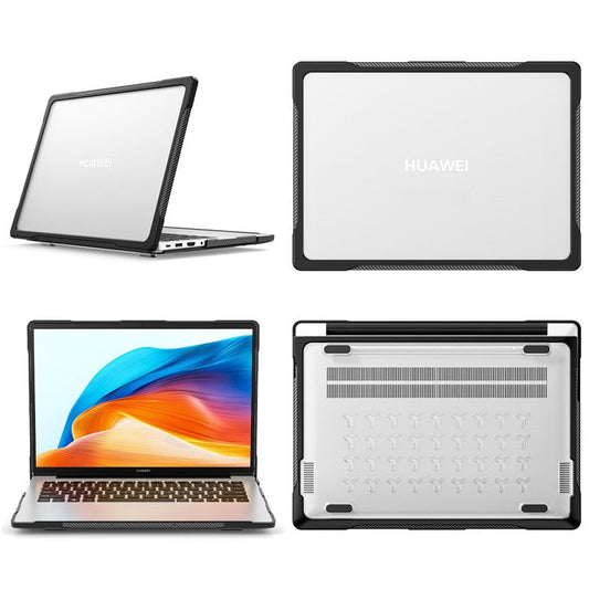 Sailor Series for Huawei MateBook D14 (2023) Case PC+TPU Anti-Cracking Protective Cover - Transparent