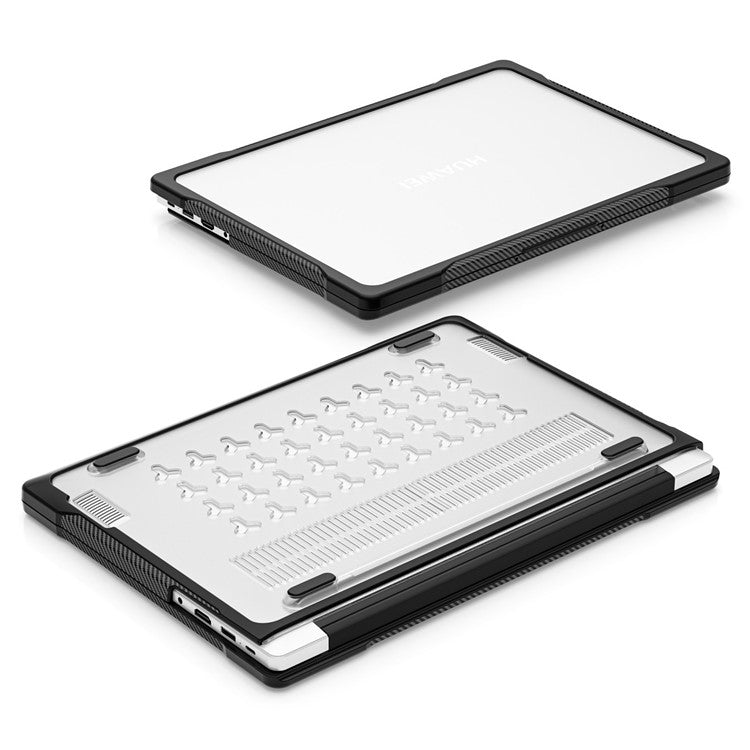 Sailor Series for Huawei MateBook D14 (2023) Case PC+TPU Anti-Cracking Protective Cover - Transparent