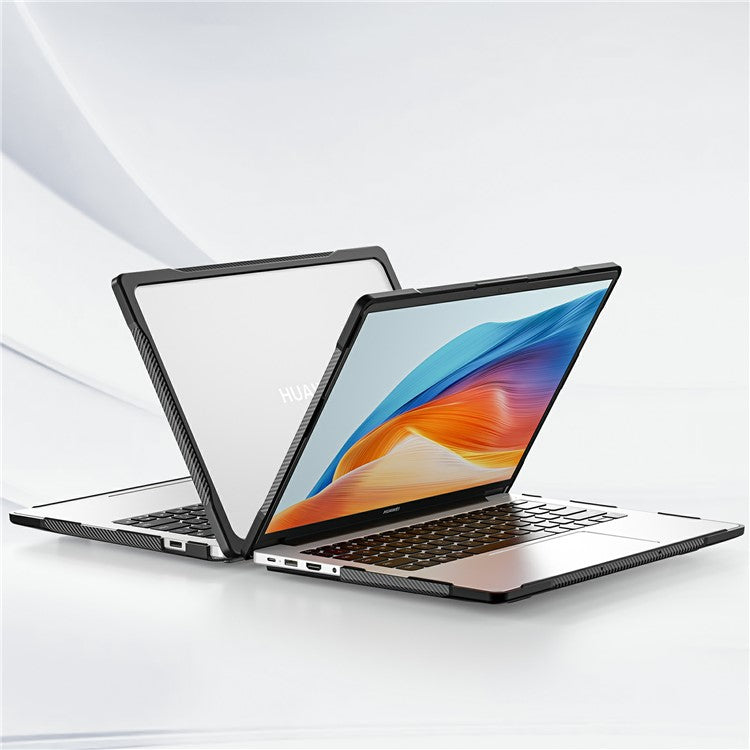 Sailor Series for Huawei MateBook D14 (2023) Case PC+TPU Anti-Cracking Protective Cover - Transparent
