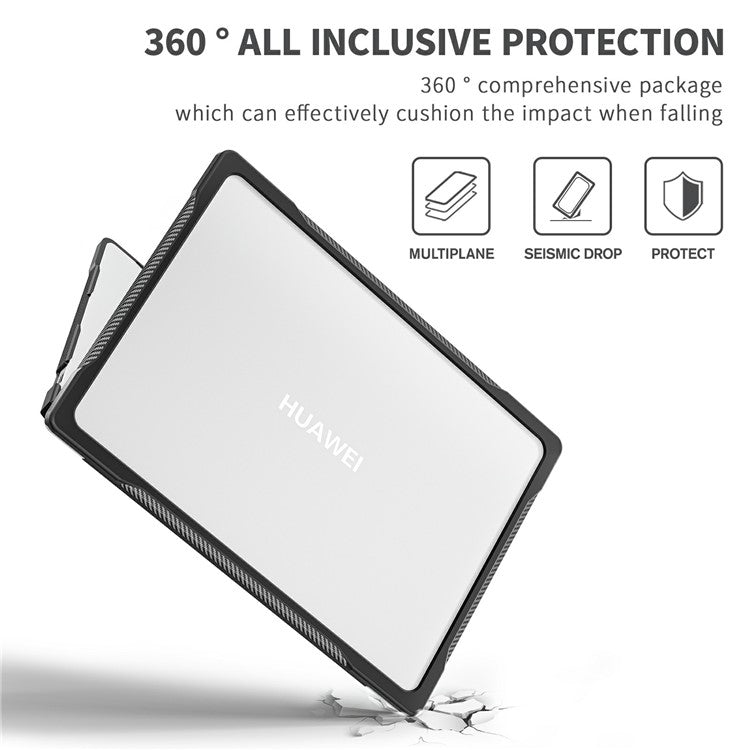 Sailor Series for Huawei MateBook D14 (2023) Case PC+TPU Anti-Cracking Protective Cover - Transparent