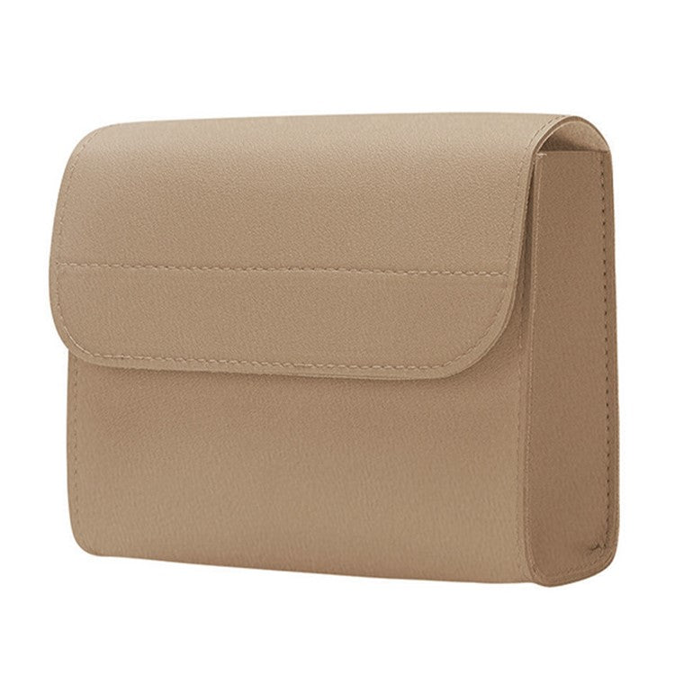 14 inch Laptop Sleeve Ultra-Thin PU Leather Carrying Pouch + Small Bag - Khaki