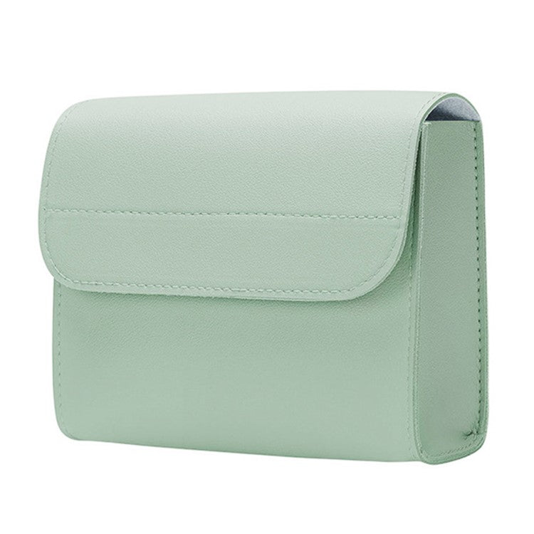 14 inch Laptop Sleeve Ultra-Thin PU Leather Carrying Pouch + Small Bag - Matcha Green
