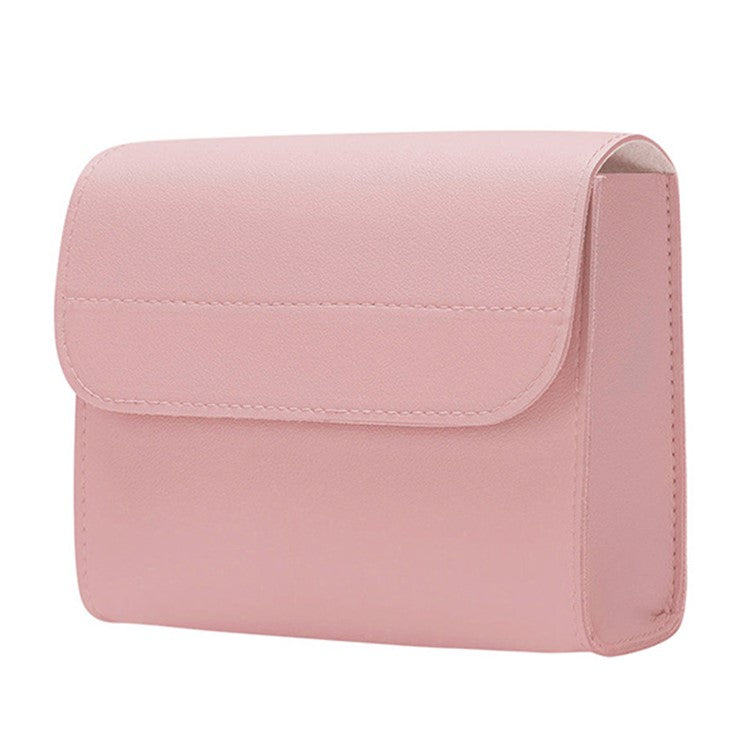 14 inch Laptop Sleeve Ultra-Thin PU Leather Carrying Pouch + Small Bag - Pink