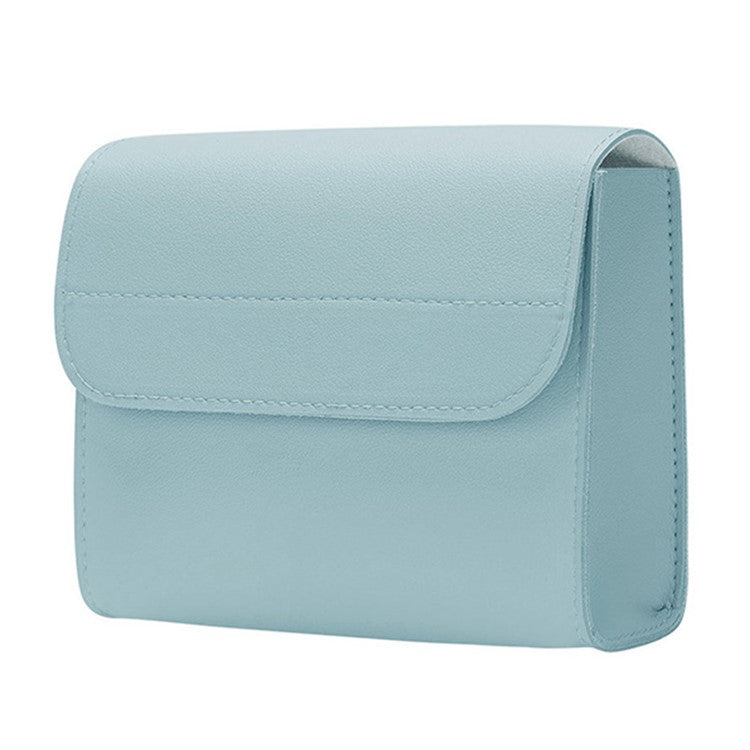 14 inch Laptop Sleeve Ultra-Thin PU Leather Carrying Pouch + Small Bag - Sky Blue
