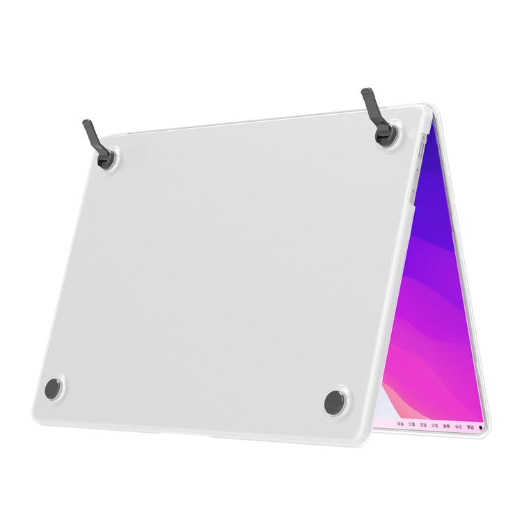BENWIS MP-SMS For MacBook Air 13 inch (2022) A2681 Case Ultra-Thin Matte Hard Case with Kickstand - Transparent Black