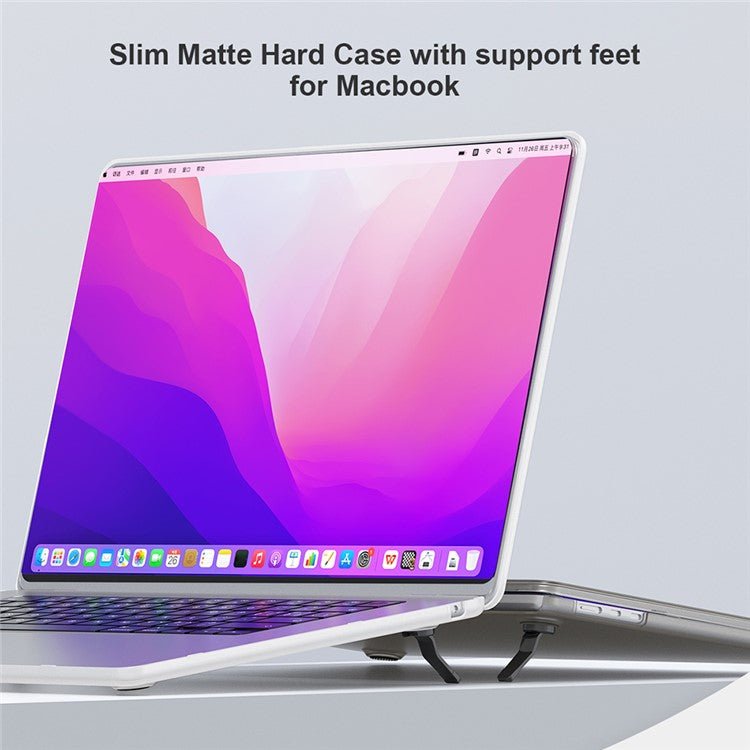 BENWIS MP-SMS For MacBook Pro 13 inch (2019) / (2020) A1706, A1708, A1989, A2159, A2251, A2289, A2338 Kickstand Hard Case - Transparent Black