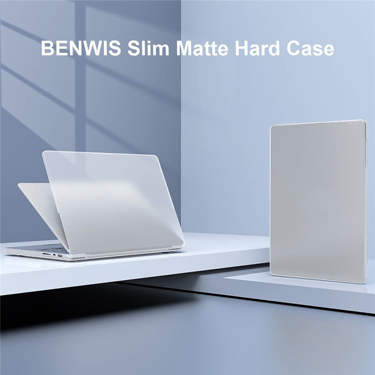 BENWIS MP-SMC For MacBook Pro 14 inch (2021) A2442 / (2023) A2779 Cover Notebook Protector Laptop Case - Transparent White