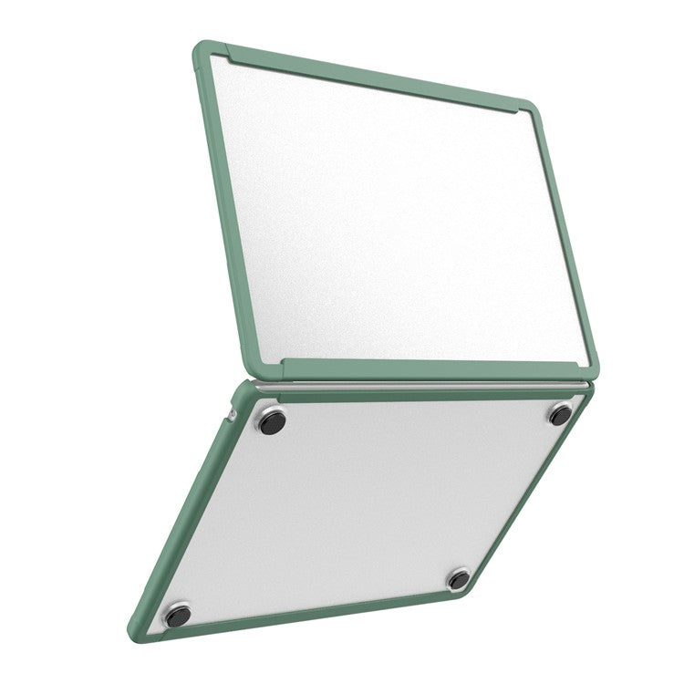 BENWIS MP-SSC For MacBook Air 13 inch (2025) / (2024) / (2022) A2681 Slim Case PC+TPU Laptop Cover - Army Green