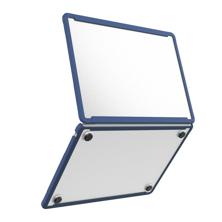 BENWIS MP-SSC For Macbook Air 13 inch (2018-2019) A1932 / (2020) A2179, A2337 Case PC+TPU Laptop Shockproof Cover - Blue
