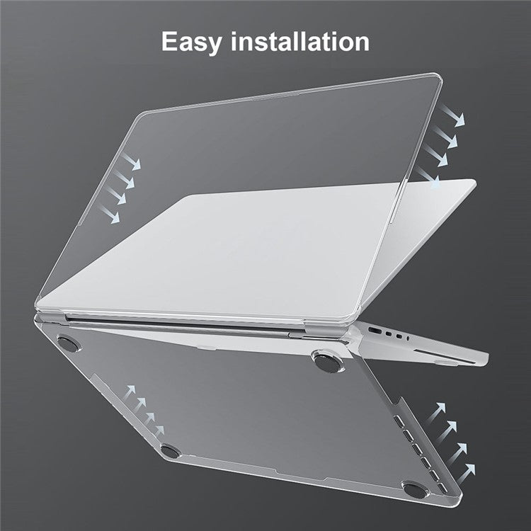 BENWIS MP-CHC For MacBook Pro 14 inch (2021) A2442 / (2023) A2779 Crystal Clear PC Case Shockproof Laptop Shell