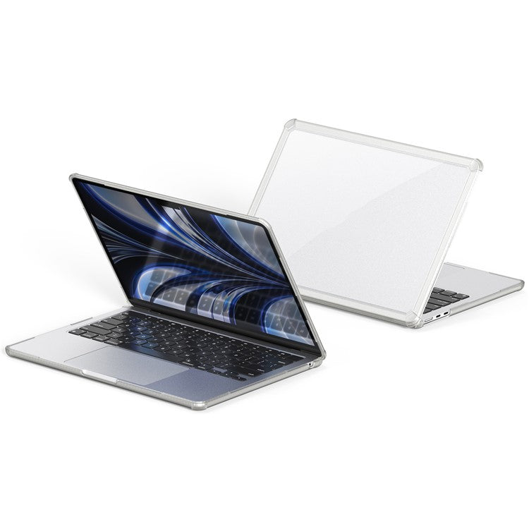 DUX DUCIS LCGM Series Glossy Case for Macbook Air 15 inch (2025) / (2024) A3114 / (2023) A2941 TPU+PC Protective Shell - Transparent