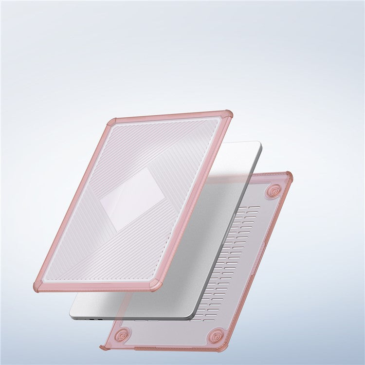DUX DUCIS LCGH Series for MacBook Air 15 inch (2025) / (2024) / (2023) Case TPU+PC Laptop Protective Cover - Pink