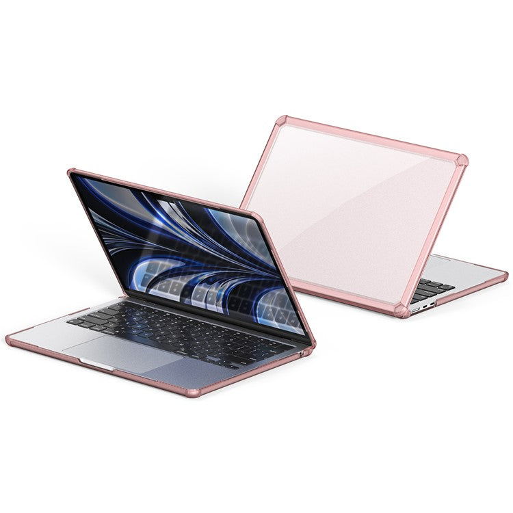 DUX DUCIS LCGM Series Laptop Case for MacBook Pro 13 inch (2016-2021) (A1706, A1708, A1989, A2159, A2251, A2289, A2338) TPU+PC Glossy Cover - Pink