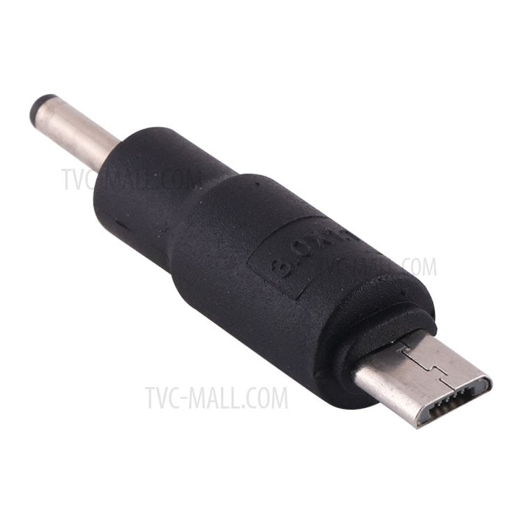 10Pcs DC Power Plug 3.0 x 1.1mm Male To Micro USB Male Adapter