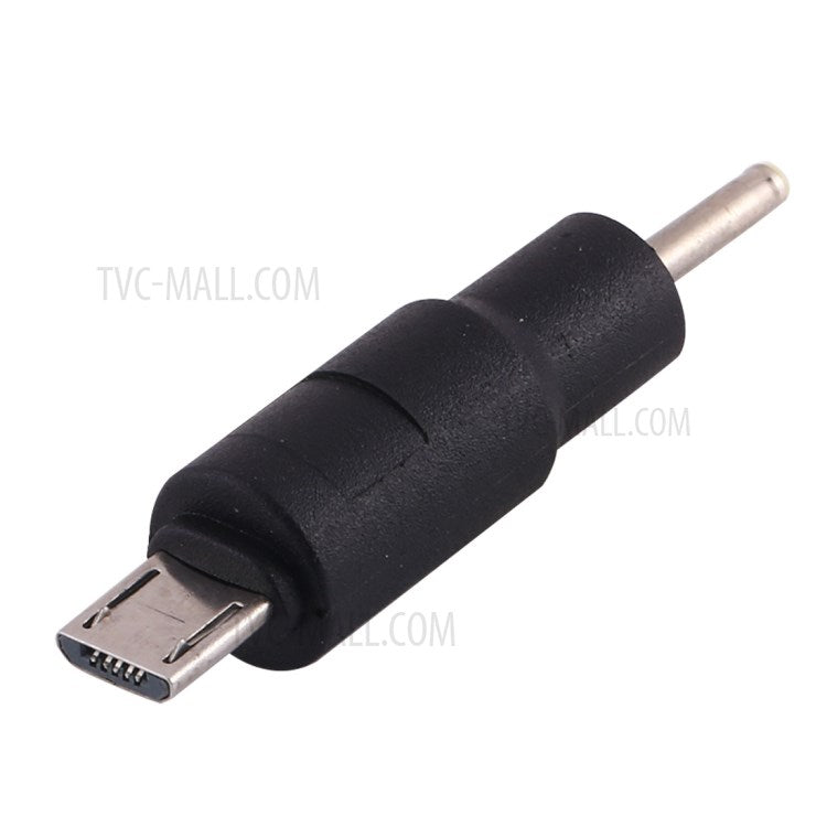10Pcs DC Power Plug 2.5 x 0.7mm Male To Micro USB Male Adapter