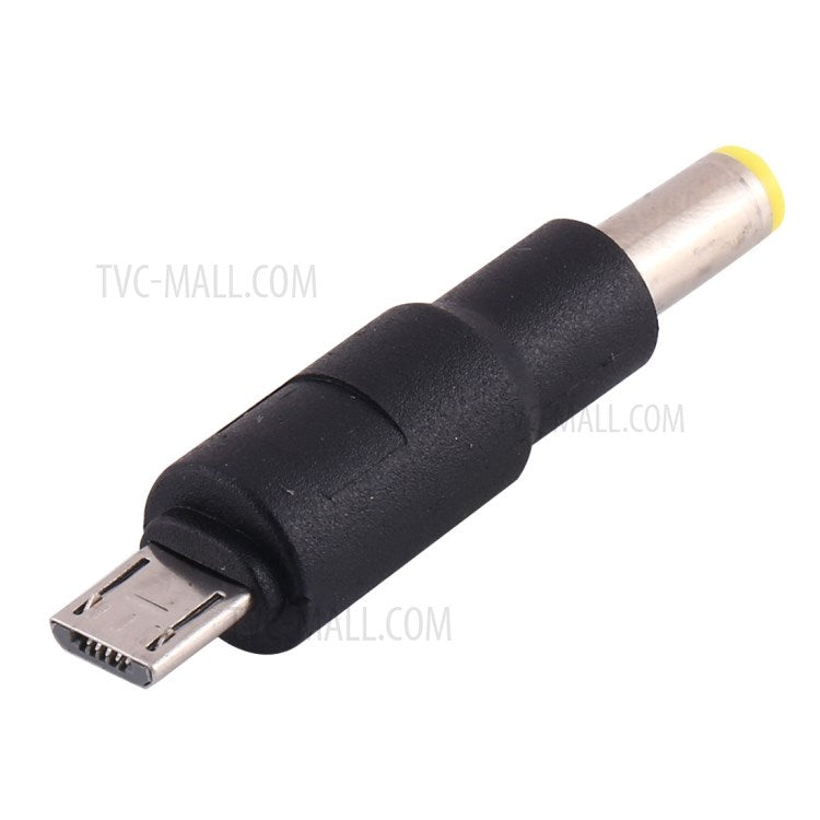 10Pcs DC Power Plug 5.5 x 1.7mm Male to Micro USB Male Adapter