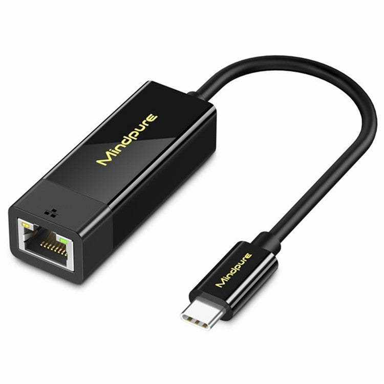 MINDPURE UR005 Type-C to RJ45 100Mbps Ethernet Adapter Phone Laptop External Network Connector