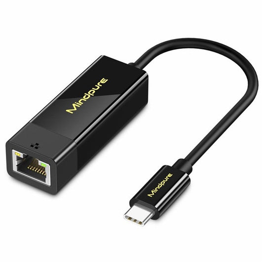 MINDPURE UR005 Type-C to RJ45 100Mbps Ethernet Adapter Phone Laptop External Network Connector