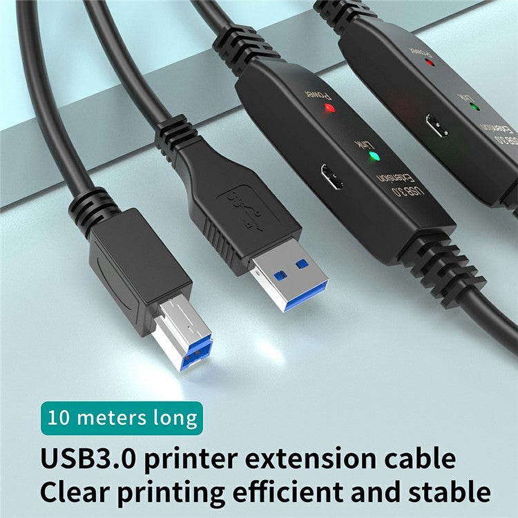 10m USB3.0 Male to Square USB Type-B Male Printer Cable PVC Printing C ...