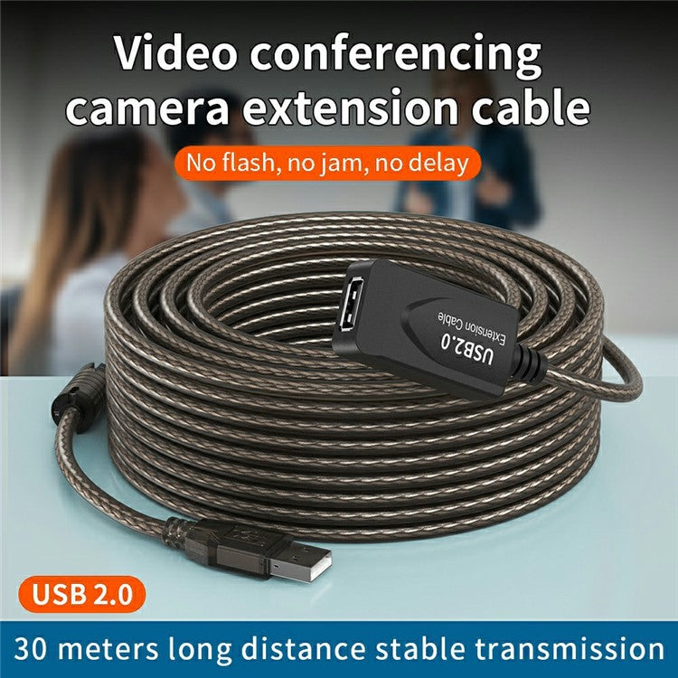 U201 3m USB2.0 Male to Female PVC Extension Cable Conference Camera Scanner Conversion Cord