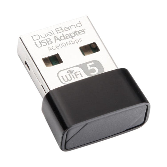 600Mbps USB Wireless 2.4G&5G WiFi Adapter Network Card RTL8811 Dual Band 802.11AC WiFi Dongle for Laptop Desktop PC