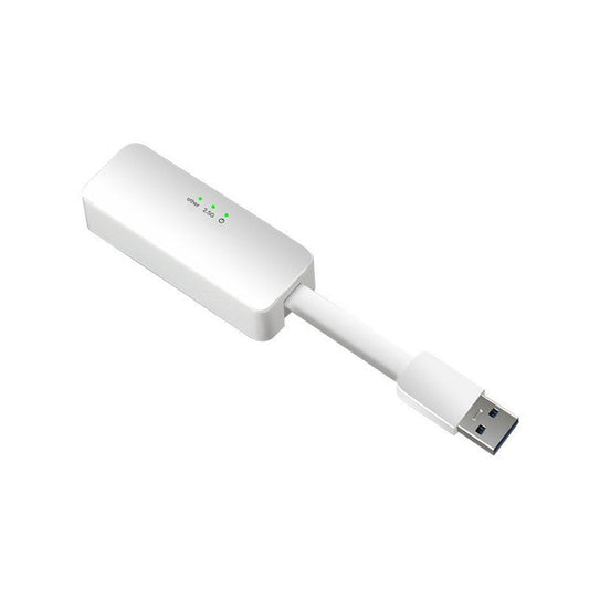 TXA086 2.5G Ethernet Adapter Plug and Play USB to Gigabit Hub Adapter for Notebook / Tablet / TV Box - White