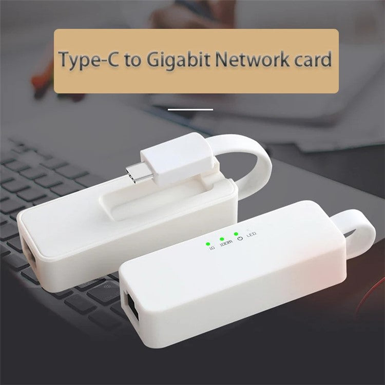 TXA062 1000Mbps USB-C to Gigabit Hub Adapter Plug and Play Network Adapter