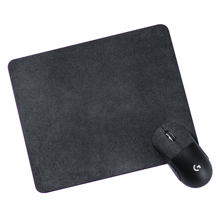 Suede Leather Mouse Pad Non-Slip Base Gaming Working Mousepad Mouse Mat, Size: 30x24cm - Dark Grey