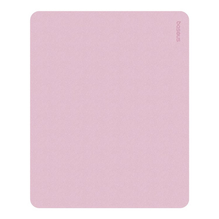 BASEUS 21x26cm Double-Sided PU Leather Smooth Mouse Pad Non-Slip Base Office Home Mouse Pad - Pink