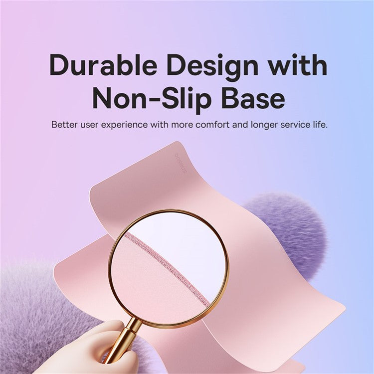 BASEUS 21x26cm Double-Sided PU Leather Smooth Mouse Pad Non-Slip Base Office Home Mouse Pad - Pink