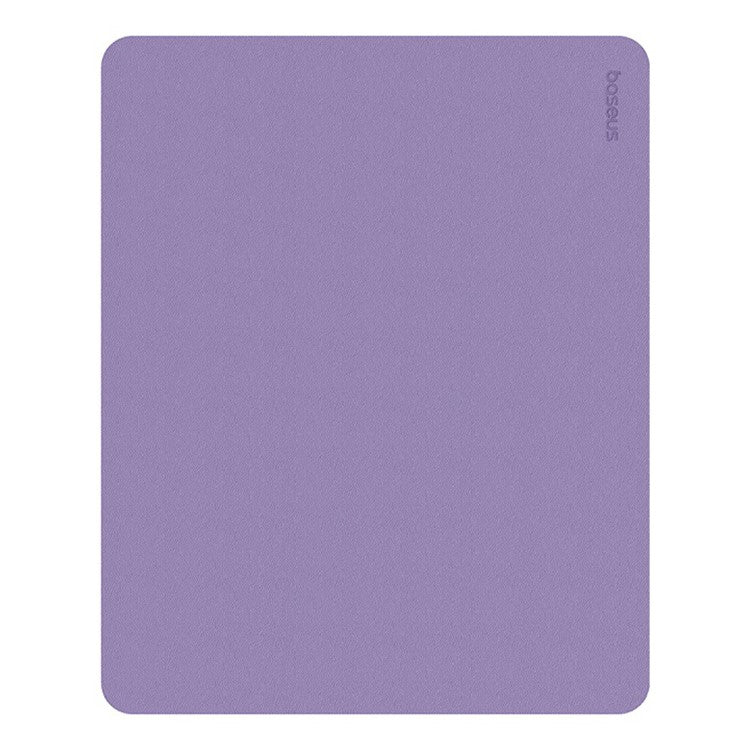 BASEUS 21x26cm Double-Sided PU Leather Smooth Mouse Pad Non-Slip Base Office Home Mouse Pad - Purple