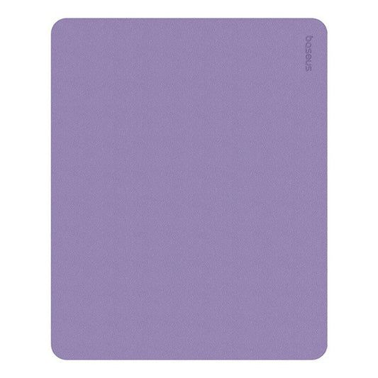 BASEUS 21x26cm Double-Sided PU Leather Smooth Mouse Pad Non-Slip Base Office Home Mouse Pad - Purple