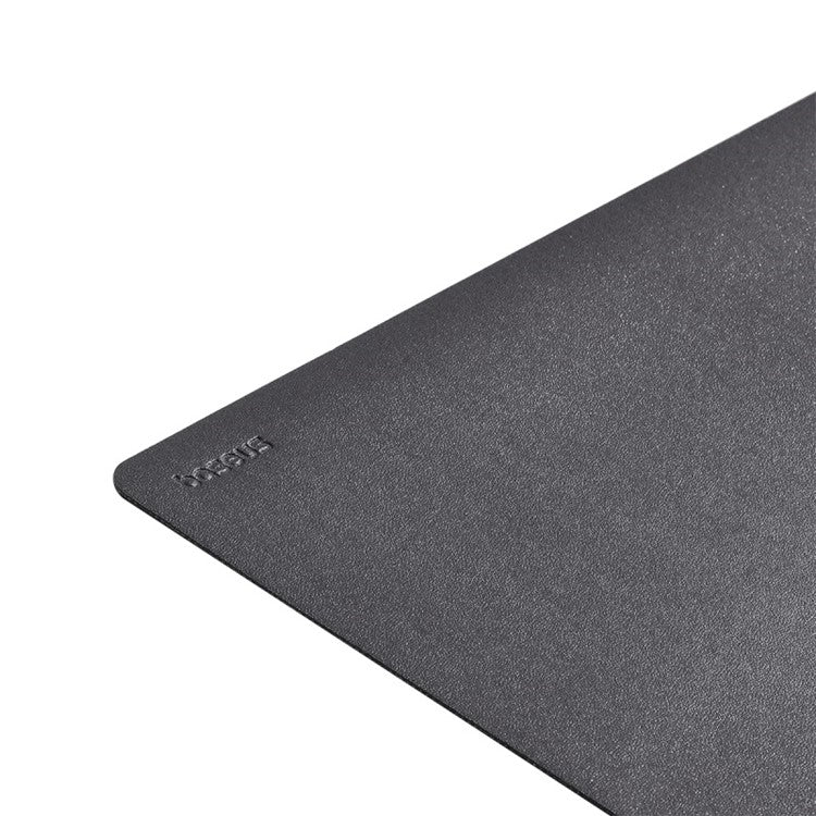 BASEUS 21x26cm Double-Sided PU Leather Smooth Mouse Pad Non-Slip Base Office Home Mouse Pad - Grey