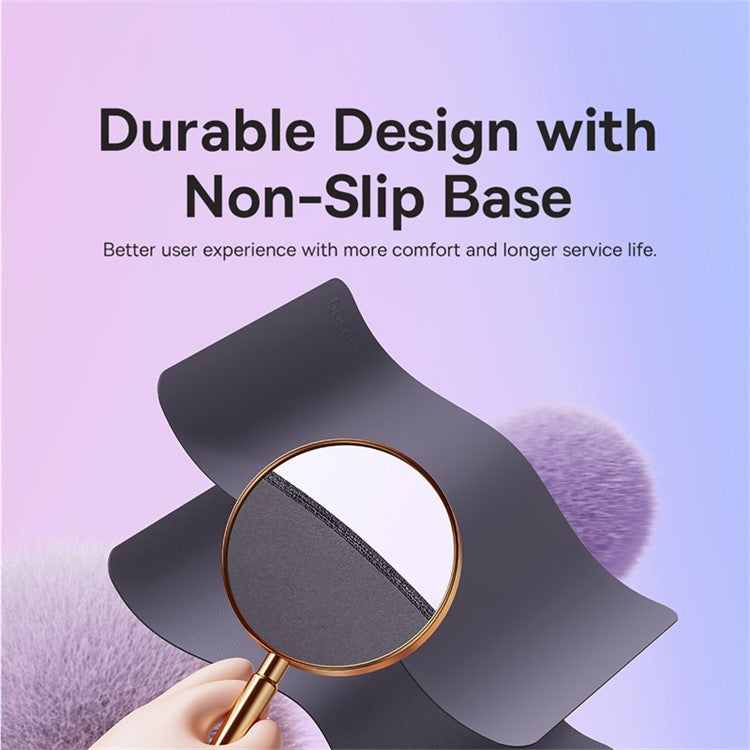BASEUS 21x26cm Double-Sided PU Leather Smooth Mouse Pad Non-Slip Base Office Home Mouse Pad - Grey