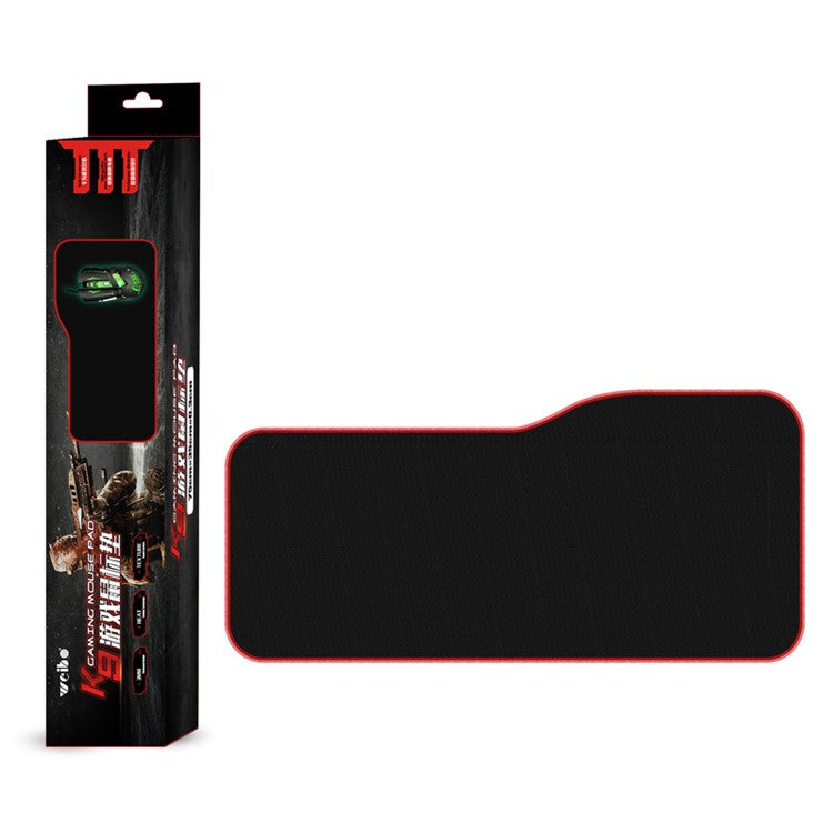 WEIBO K9 75x35cm Gaming Mouse Mat Non-Slip Large Mouse Pad Computer Mousepad with Stitched Edges