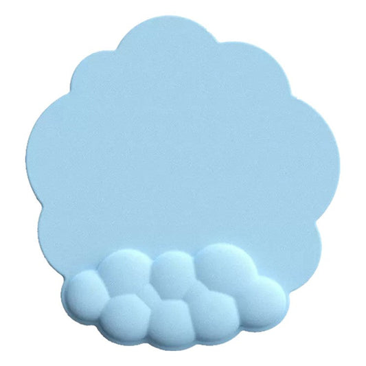 Wrist Rest Design Cloud Shape Mouse Pad Leather Anti-slip Mouse Pad - Blue